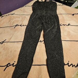 Fabletics Black Glitter Jumpsuit